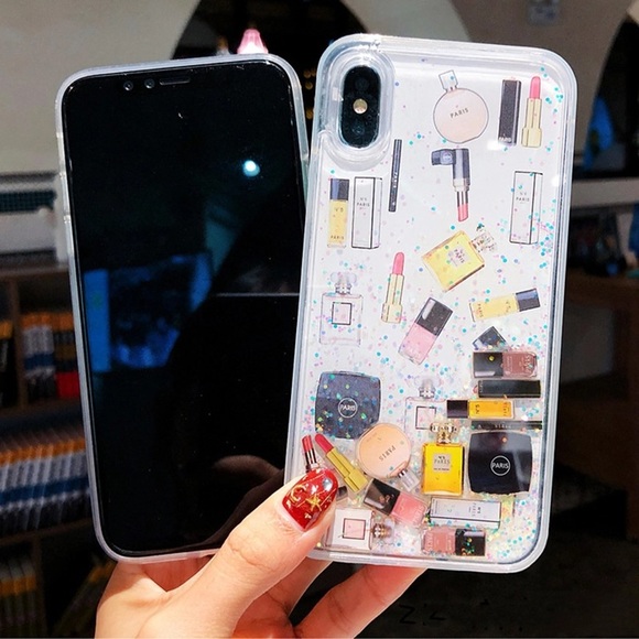 Glitter Quicksand Cosmetics Make Up Phone Case - Picture 6 of 7